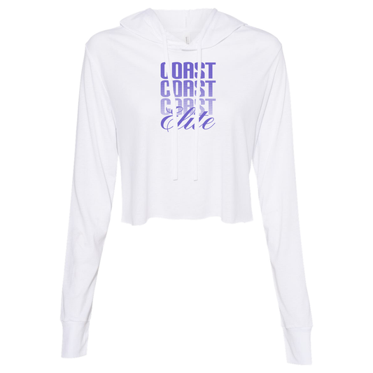 Ladies Coast Crop Long Sleeve Tee