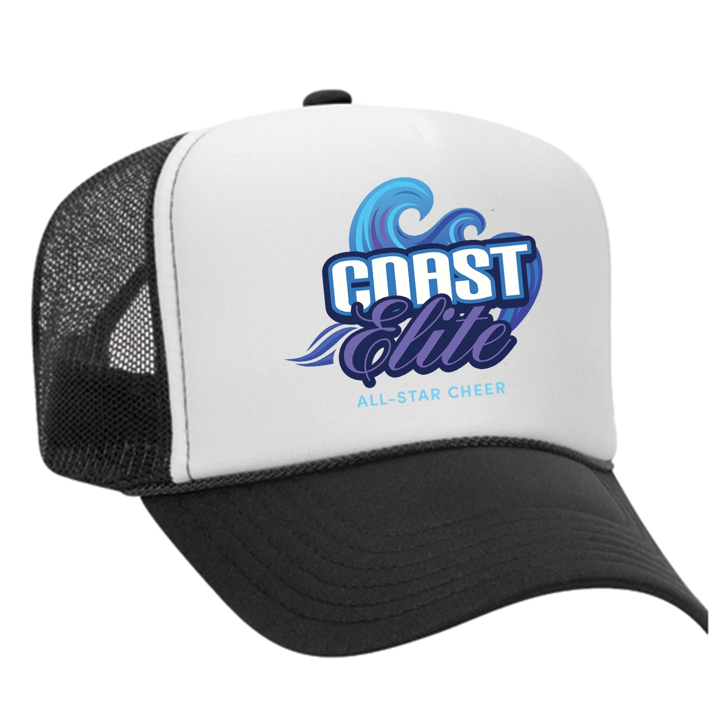 Black/White Foam Trucker Hat