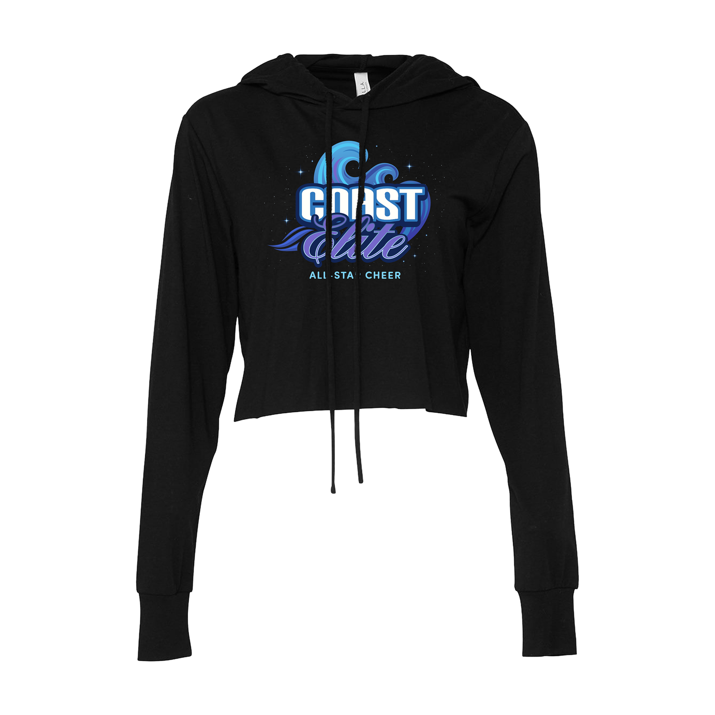 Ladies Crop Long Sleeve Tee Logo