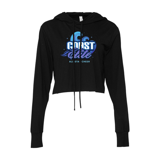 Ladies Crop Long Sleeve Tee Logo