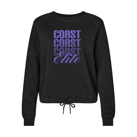 Ladies Drawstring Crewneck Sweatshirt